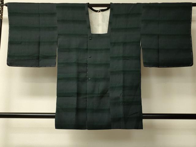 平和屋着物＃道行コート　横段文　さが美扱い　正絹　逸品　未使用　CABL2994in
