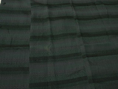 平和屋着物＃道行コート　横段文　さが美扱い　正絹　逸品　未使用　CABL2994in