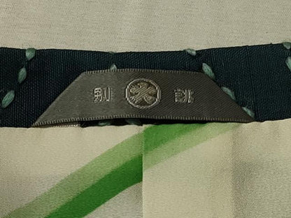 平和屋着物＃道行コート　紬地　刺し子　総刺繍　麻の葉文様　正絹　逸品　CABL3002in