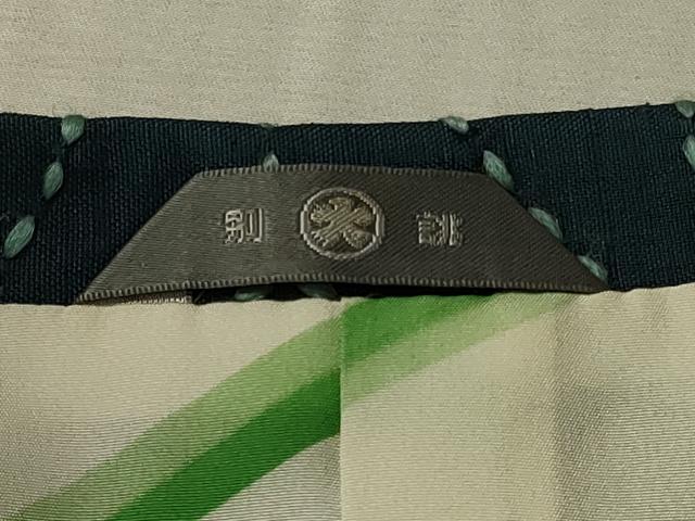 平和屋着物＃道行コート　紬地　刺し子　総刺繍　麻の葉文様　正絹　逸品　CABL3002in