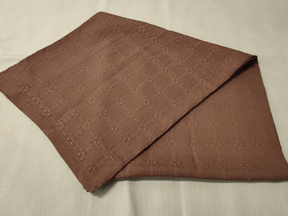 平和屋着物＃道行コート　色無地　菱地紋　香染色　ショール付き　正絹　逸品　CABL3003in