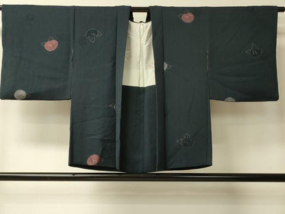 平和屋着物＃羽織　地紋起こし　橘　金彩　正絹　逸品　CABL3004in