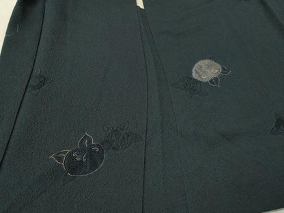 平和屋着物＃羽織　地紋起こし　橘　金彩　正絹　逸品　CABL3004in