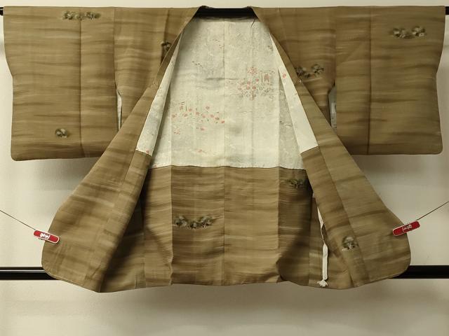 平和屋着物＃道行コート　風景文　暈し染め　正絹　逸品　CABL3005in