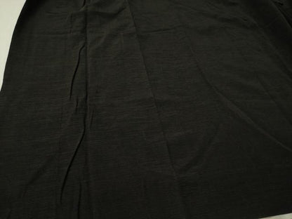 平和屋着物＃和装コート　黒地　ロング丈　正絹　逸品　CABL3013in