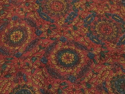 平和屋着物＃道行コート　ビロード　正倉院花文　正絹　逸品　CABL3015in
