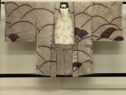 平和屋着物＃羽織　総絞り　青海波文　正絹　逸品　未使用　CABL3017in