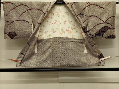 平和屋着物＃羽織　総絞り　青海波文　正絹　逸品　未使用　CABL3017in