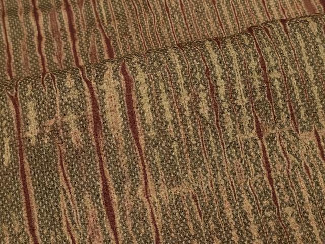 平和屋着物＃道中着　杢目文様　正絹　逸品　CABL3022in