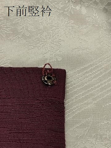 平和屋着物＃道行コート　色無地　流水地紋　似せ紫色　正絹　逸品　CABL3023in
