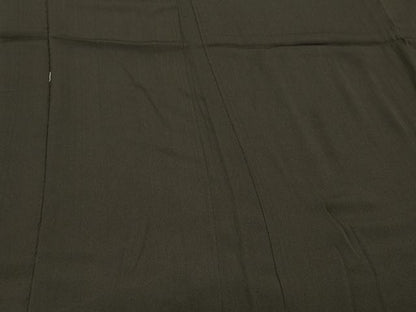 平和屋着物＃長羽織　黒地　正絹　逸品　CABL3032in