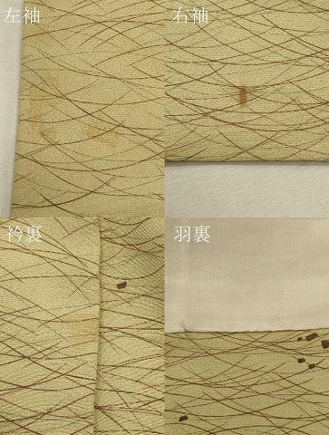 平和屋着物＃羽織　芝草文　正絹　逸品　CABL3040in