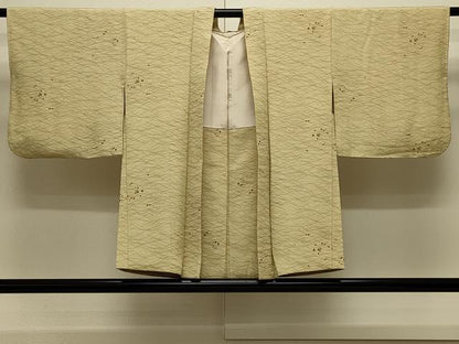 平和屋着物＃羽織　芝草文　正絹　逸品　CABL3040in