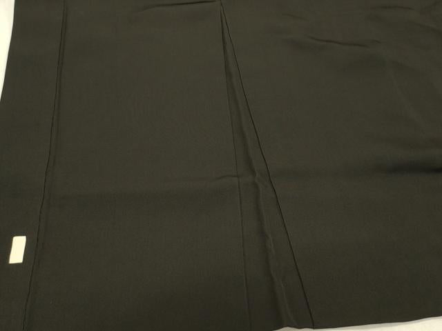 平和屋着物＃男性　長羽織　黒紋付き　正絹　逸品　CABL3044in