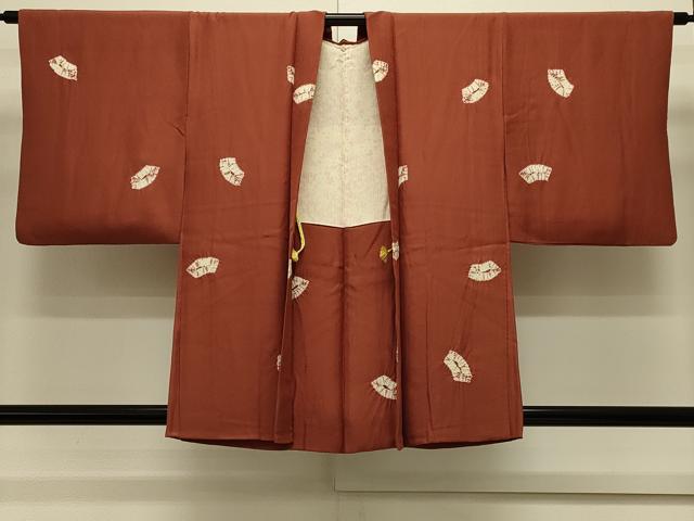 平和屋着物＃羽織　総絞り　地紙文　正絹　逸品　CABL3048in