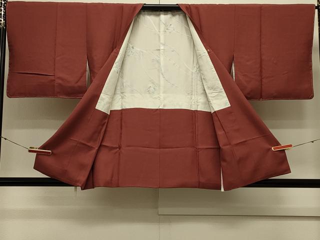 平和屋着物＃道行コート　寿光織　下がり藤　金銀糸　さが美扱い　正絹　逸品　未使用　CABL3055in