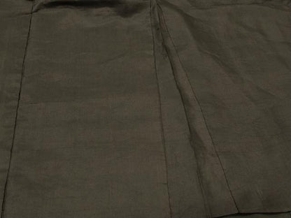 平和屋着物＃男性　長羽織　黒紋付き　正絹　逸品　CABL3064in