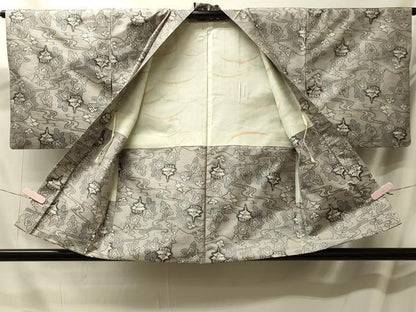 平和屋着物＃本場染大島紬　羽織　総絣　流水風景文　正絹　逸品　CABL3069in