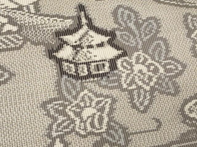 平和屋着物＃本場染大島紬　羽織　総絣　流水風景文　正絹　逸品　CABL3069in
