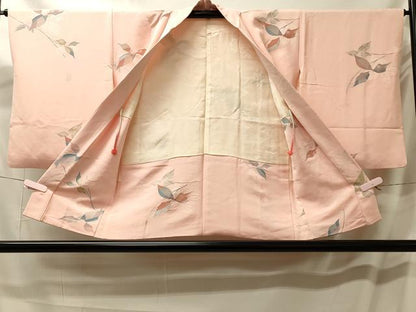 平和屋着物＃羽織　寿光織　枝葉文　金銀糸　正絹　逸品　CABL3074in