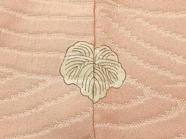 平和屋着物＃長羽織　寿光織　流水花文　銀糸　正絹　逸品　CABL3081in