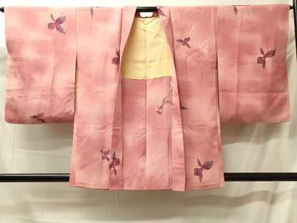 平和屋着物＃羽織　地紋起こし　舞花文　暈し染め　正絹　逸品　未使用　CABL3083in