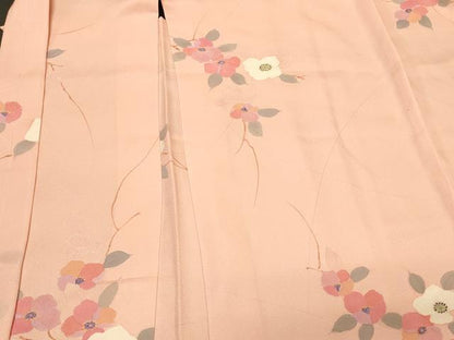 平和屋着物＃羽織　地紋起こし　枝花文　正絹　逸品　未使用　CABL3084in