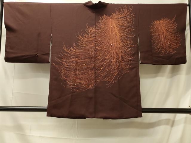 平和屋着物＃羽織　刺繍　乱菊　正絹　逸品　CABL3085in