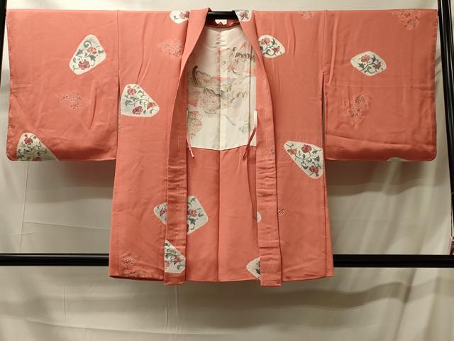 平和屋着物＃羽織　絞り　地紋起こし　花唐草文　正絹　逸品　未使用　CABL3087in