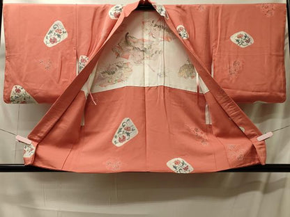 平和屋着物＃羽織　絞り　地紋起こし　花唐草文　正絹　逸品　未使用　CABL3087in