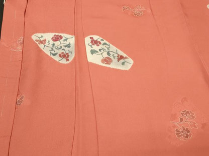 平和屋着物＃羽織　絞り　地紋起こし　花唐草文　正絹　逸品　未使用　CABL3087in