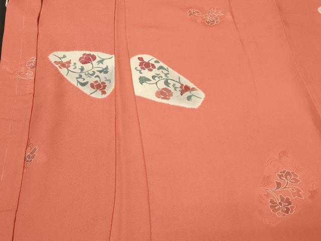 平和屋着物＃羽織　絞り　地紋起こし　花唐草文　正絹　逸品　未使用　CABL3087in