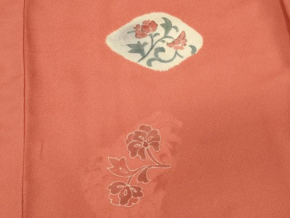 平和屋着物＃羽織　絞り　地紋起こし　花唐草文　正絹　逸品　未使用　CABL3087in
