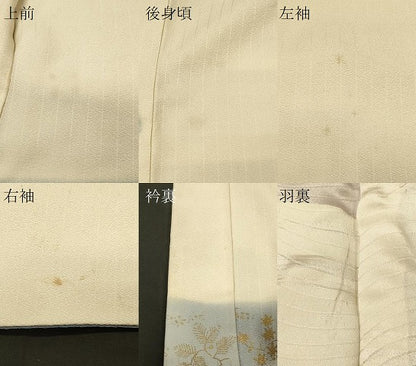 平和屋着物＃羽織　霞鳥風景文　金彩　正絹　逸品　CABL3096in