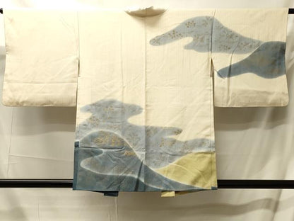 平和屋着物＃羽織　霞鳥風景文　金彩　正絹　逸品　CABL3096in