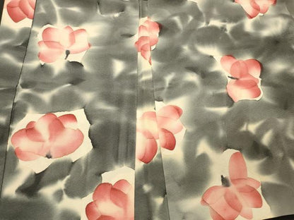 平和屋着物＃羽織　舞花文　正絹　逸品　CABL3097in