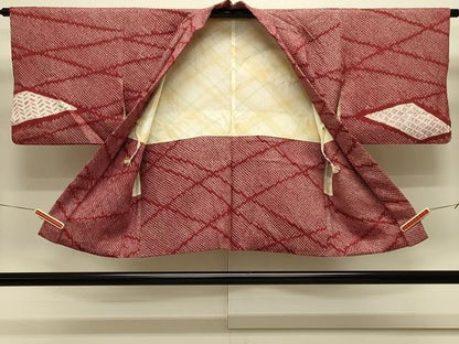 平和屋着物＃羽織　絞り　青海波菊唐草文　正絹　逸品　CABL3124in