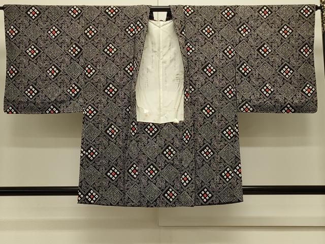 平和屋着物＃羽織　絞り　花菱文　正絹　逸品　未使用　CABL3128in