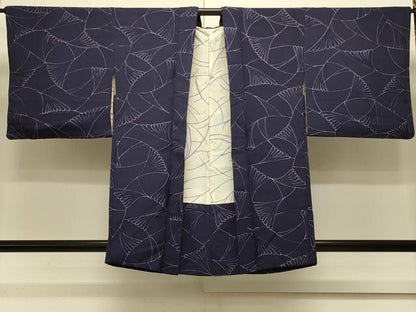 平和屋着物＃羽織　地紋起こし　葉づくし　正絹　逸品　CABL3136in
