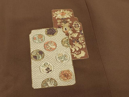 平和屋着物＃道行コート　総刺繍　短冊花文　金糸　正絹　逸品　未使用　CABL3142in