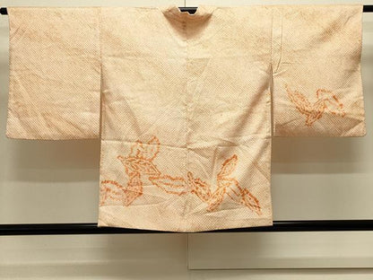 平和屋着物＃羽織　総絞り　舞葉文　正絹　逸品　CABL3150in