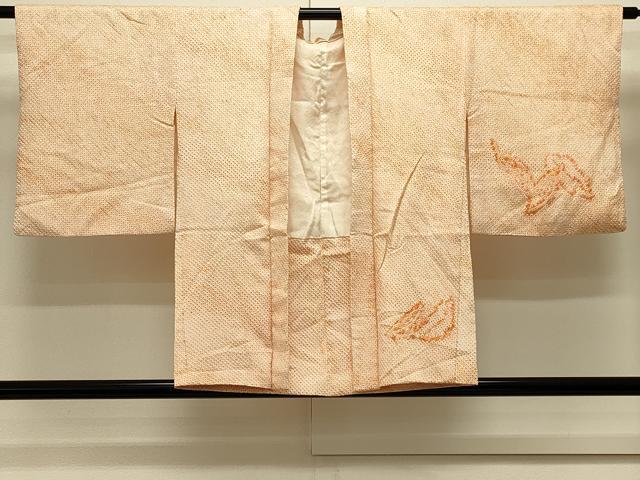 平和屋着物＃羽織　総絞り　舞葉文　正絹　逸品　CABL3150in