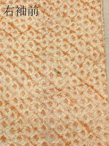平和屋着物＃羽織　総絞り　舞葉文　正絹　逸品　CABL3150in