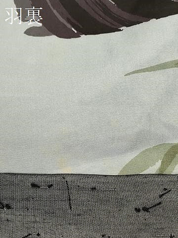 平和屋着物＃男性　羽織　ひげ紬　霞文　正絹　逸品　未使用　CABL3163in
