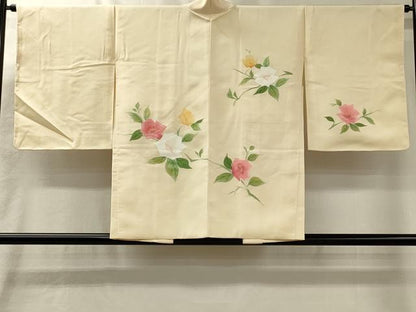 平和屋着物＃羽織　地紋起こし　枝花文　正絹　逸品　未使用　CABL3194in