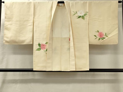 平和屋着物＃羽織　地紋起こし　枝花文　正絹　逸品　未使用　CABL3194in