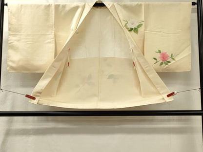 平和屋着物＃羽織　地紋起こし　枝花文　正絹　逸品　未使用　CABL3194in