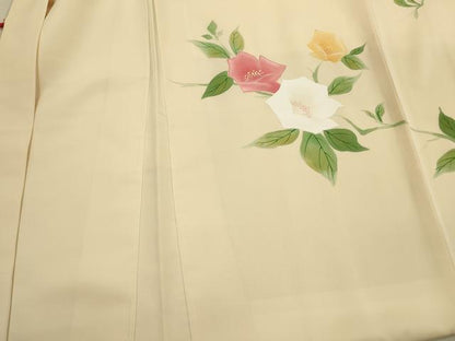 平和屋着物＃羽織　地紋起こし　枝花文　正絹　逸品　未使用　CABL3194in