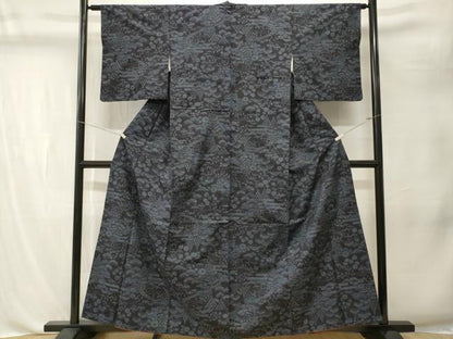 平和屋着物■上質な小紋　松竹梅風景文　正絹　逸品　CABL3201ev