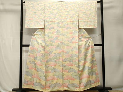 平和屋着物■訪問着　鹿の子松文　正絹　逸品　CABL3212ev